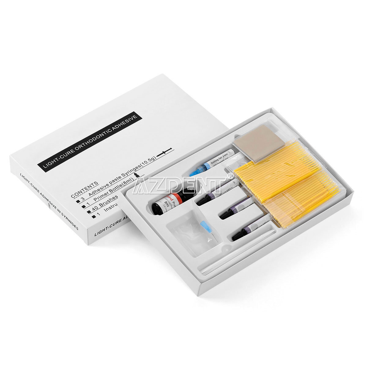 Dental Ortho Bonding Light Cure Resin Composite Kit/ LED 1S Curing Light Lamp