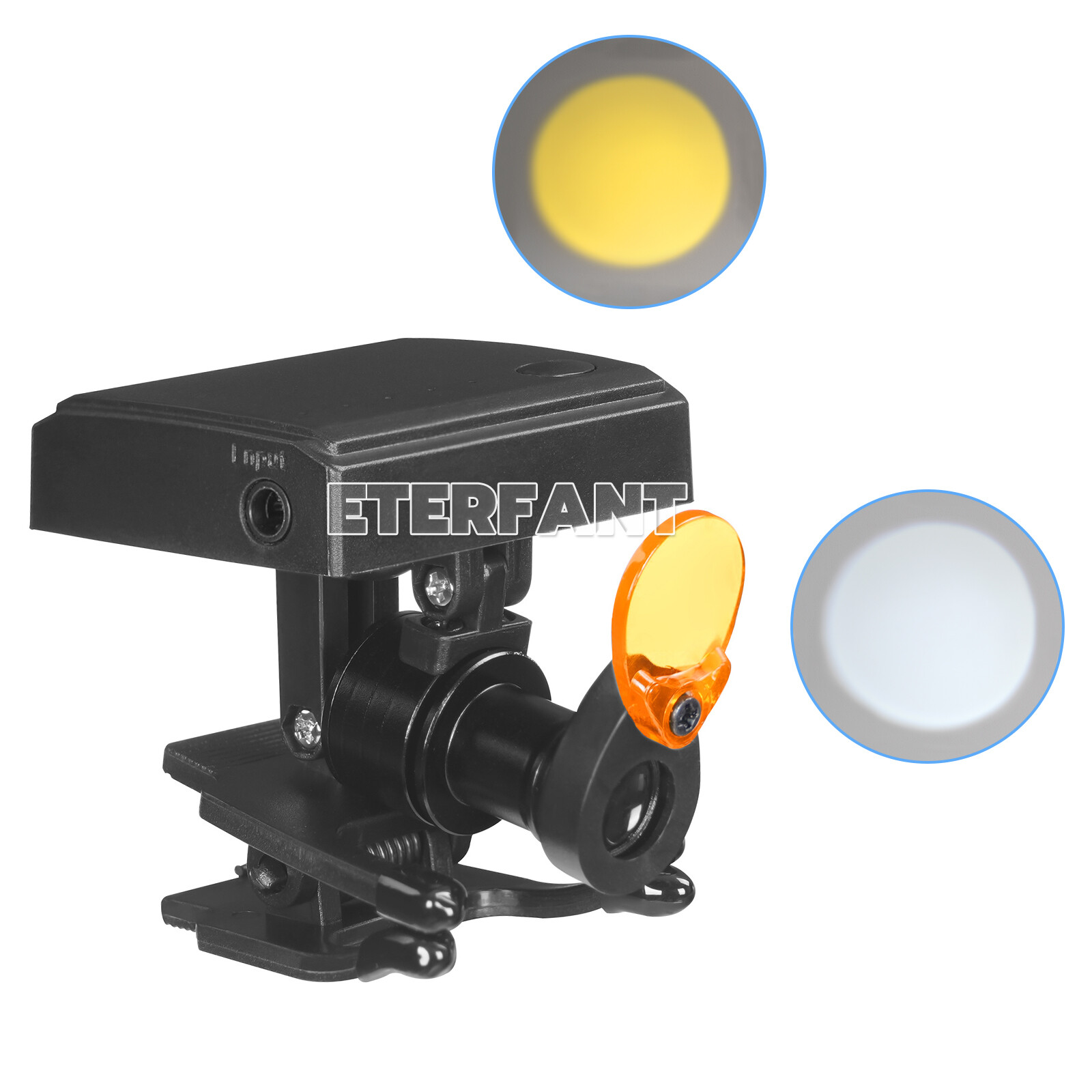 ETERFANT 5W Wireless Dental LED Headlight W/Filter for Binocular Loupe Glasse US