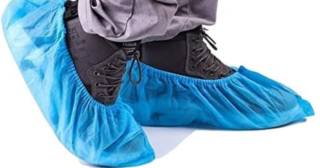 100 Pcs (50 pairs) Shoe Covers – Disposable, Anti Skid, Non Woven Fabric