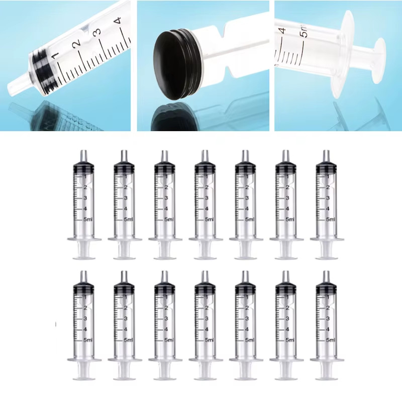 2-20Pcs 1Ml-10Ml Plastic Reusable Syringe for Measuring Nutrient Hydroponics Kit