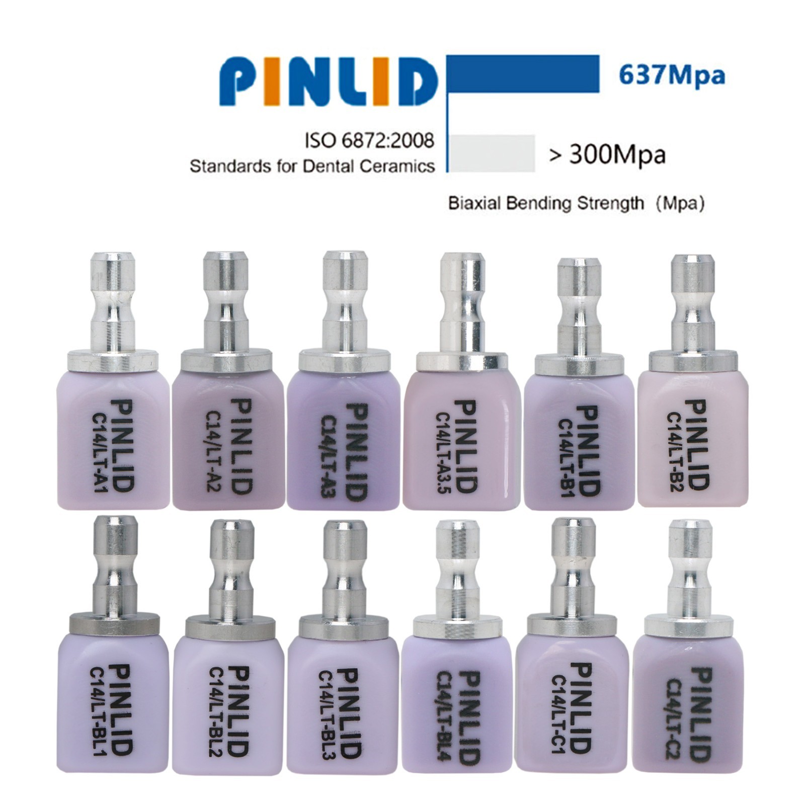 Dental Emax CAD/CAM Glass Ceramic Lithium Disilicate Blocks All Types for CEREC
