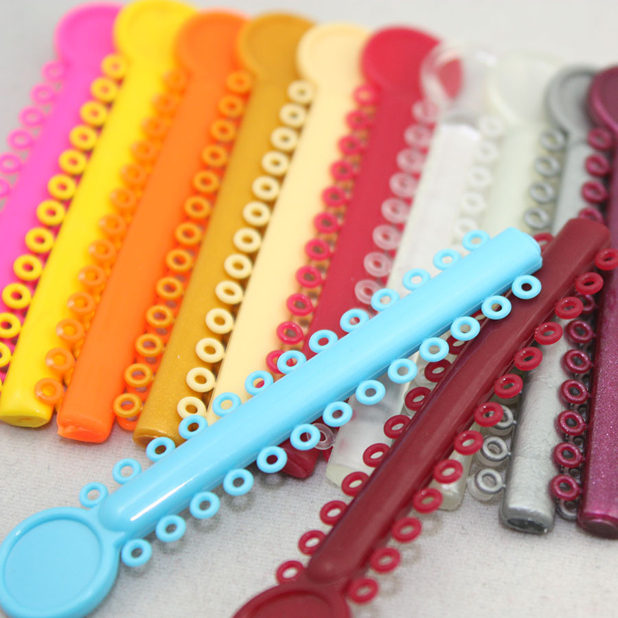 New Colorful Dental Orthodontic Ligature Ties 520 Pcs Dentist Products