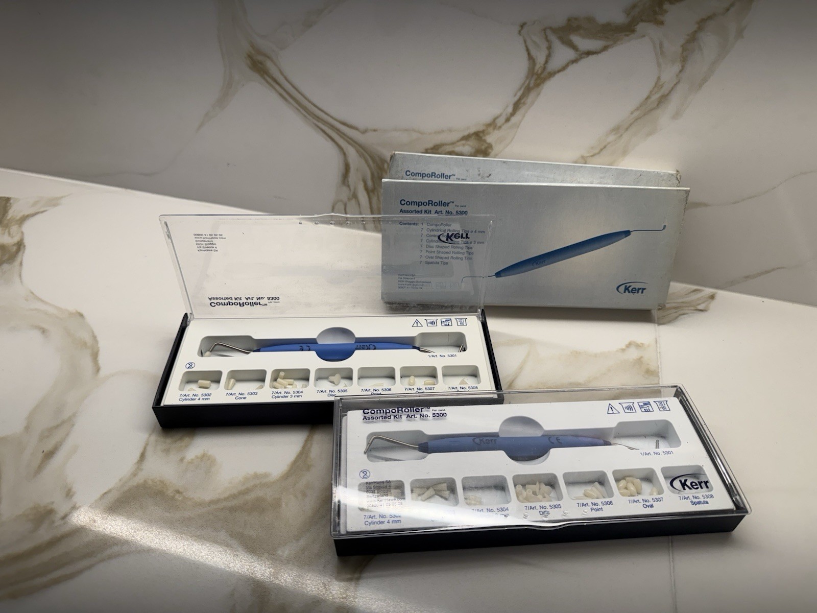 2 BOXES , KERR COMPOROLLER OPEN BOX, ORIGINAL SWISS MADE,
