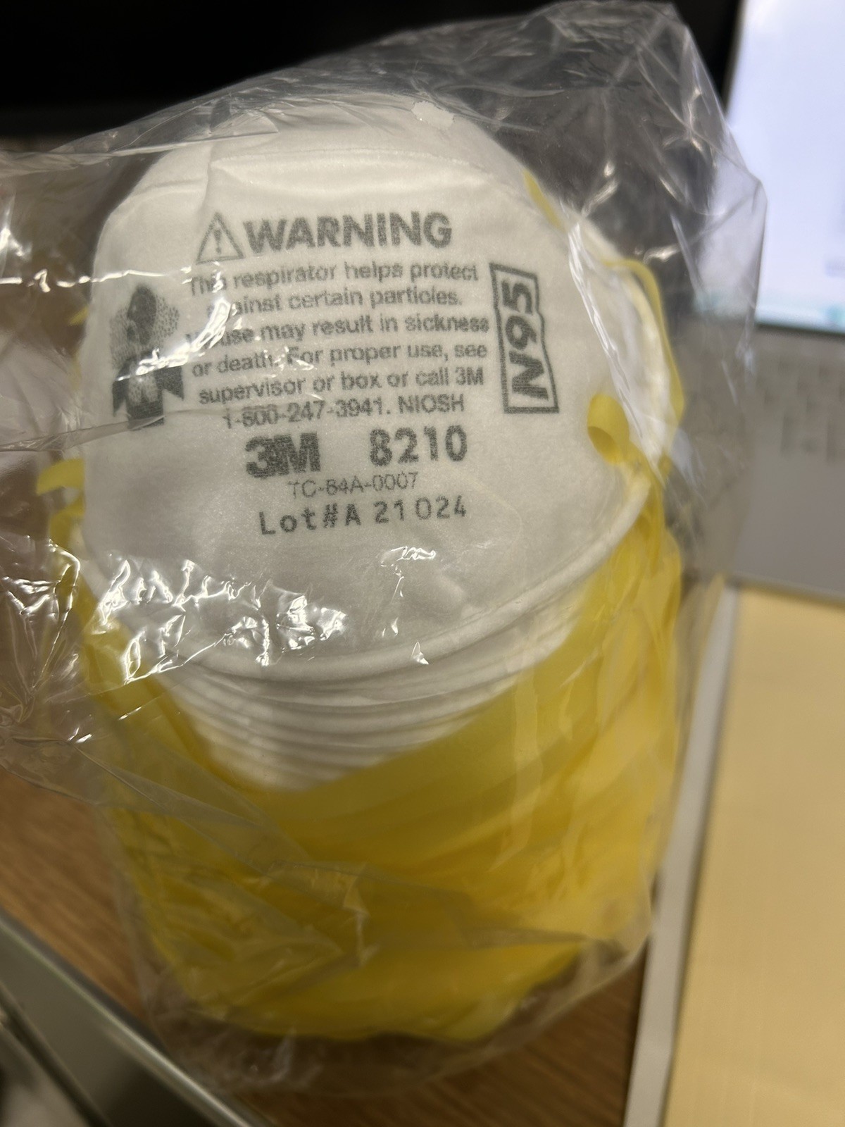 Wholesale lot of (4000) 3m n95 mask 8210