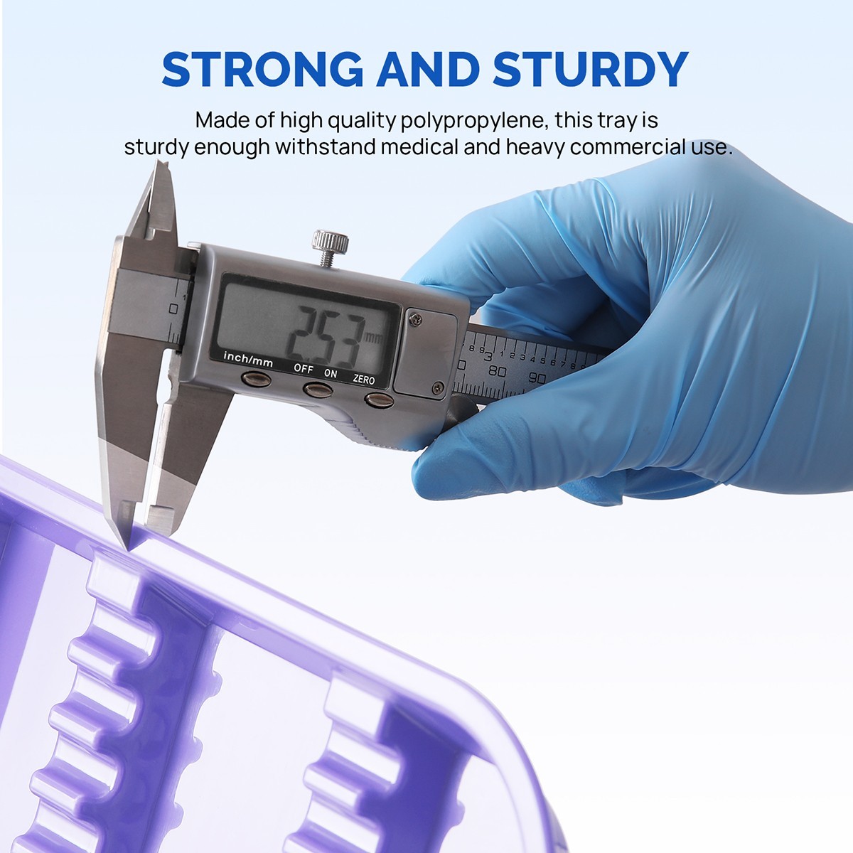 Dental Instrument Tray Autoclavable Plastic Setup Divided Trays for Medical