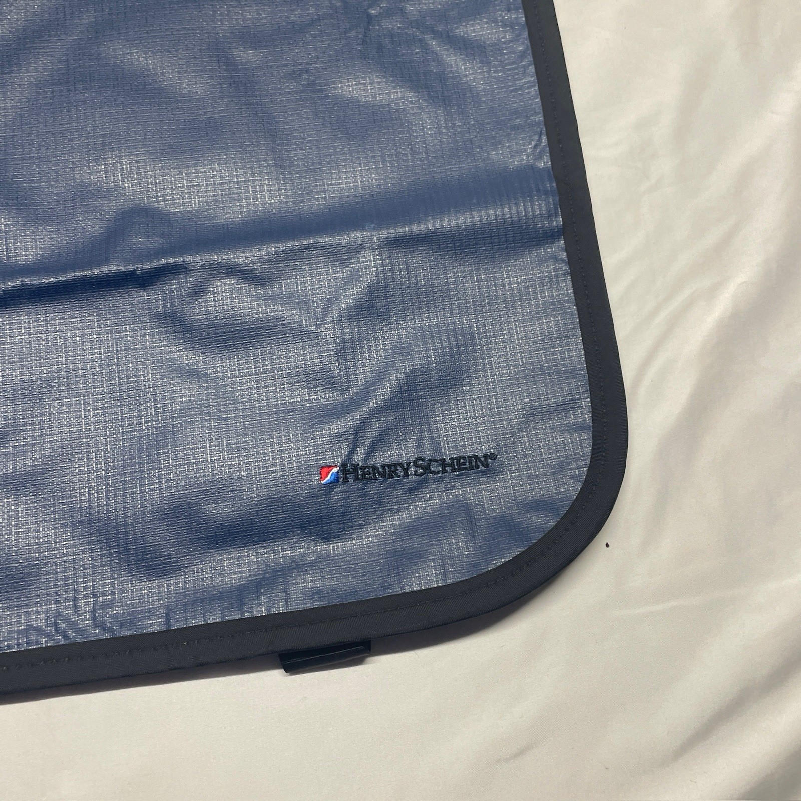 Henry Schein ADULT Navy Blue Lead-Lined Apron with Collar