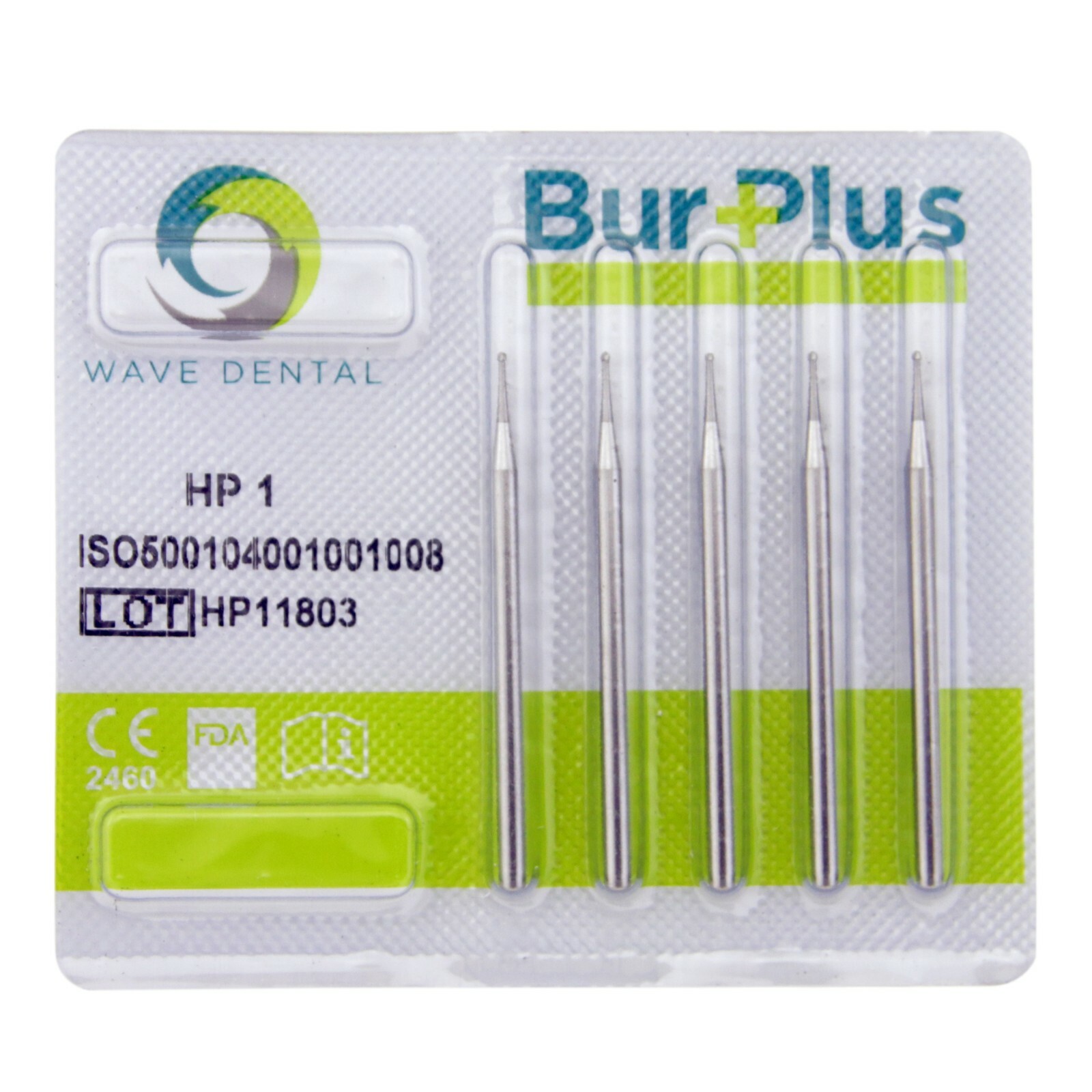 Wave Dental Round Carbide Bur Straight Handpiece Burs 44.5mm HP #1/4 1/2 2 4 6 8