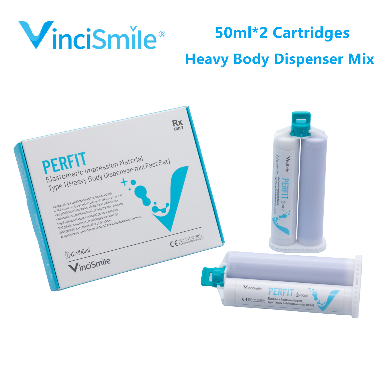 VPS Dental Impression Material Putty Heavy Regular Light Body Fast Normal Set