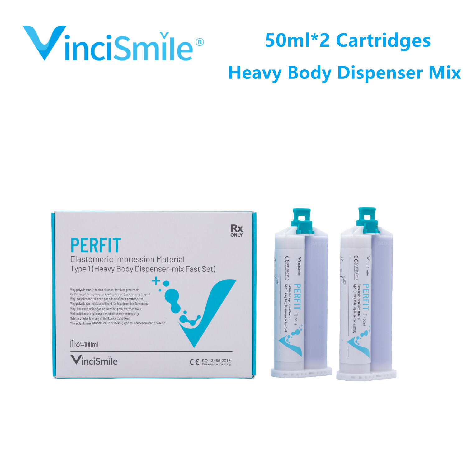 VPS Dental Impression Material Putty Heavy Regular Light Body Fast Normal Set