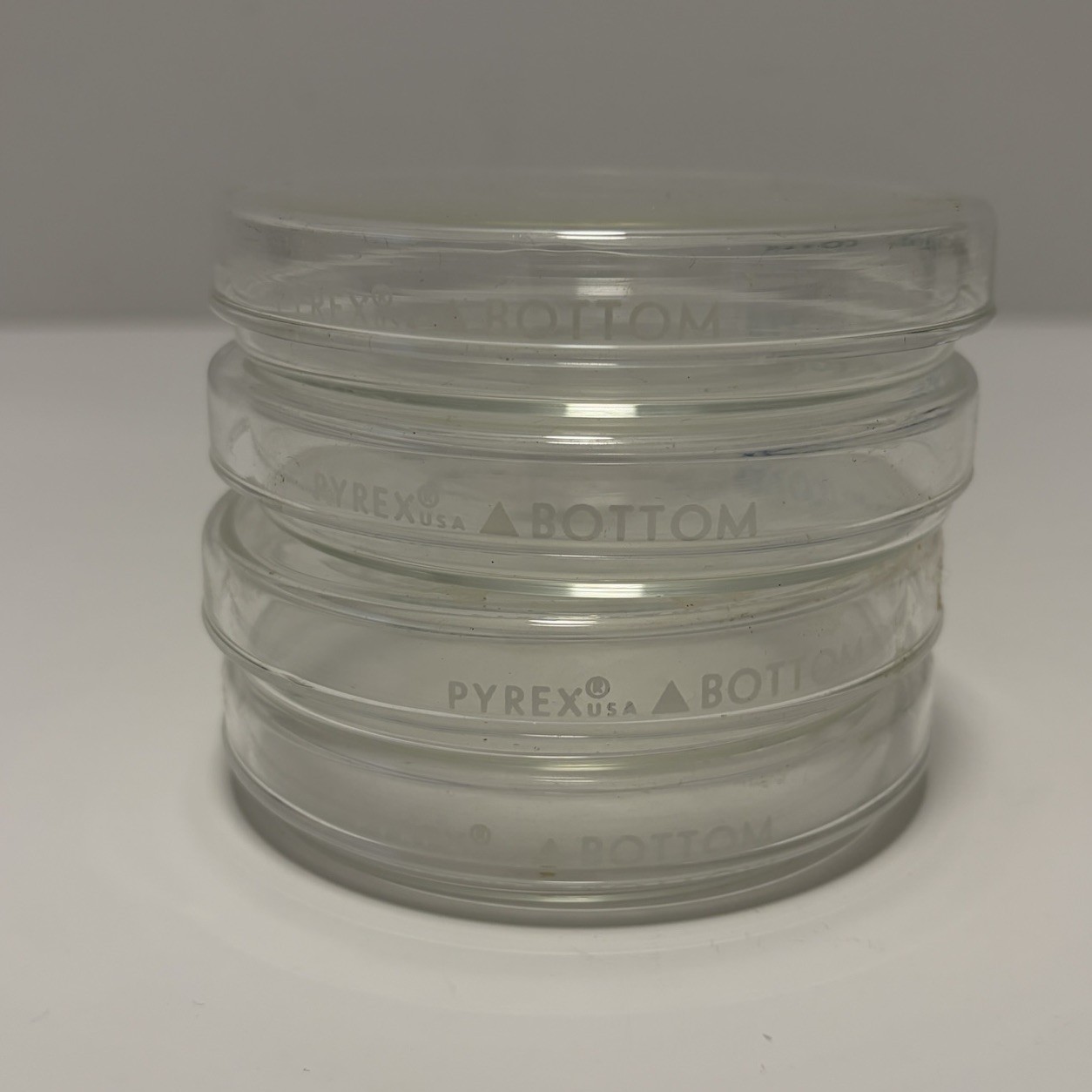 PYREX Corning 3160 100×15 mm Petri Dish Covers and Bottoms Lot Of 4 Sets READ
