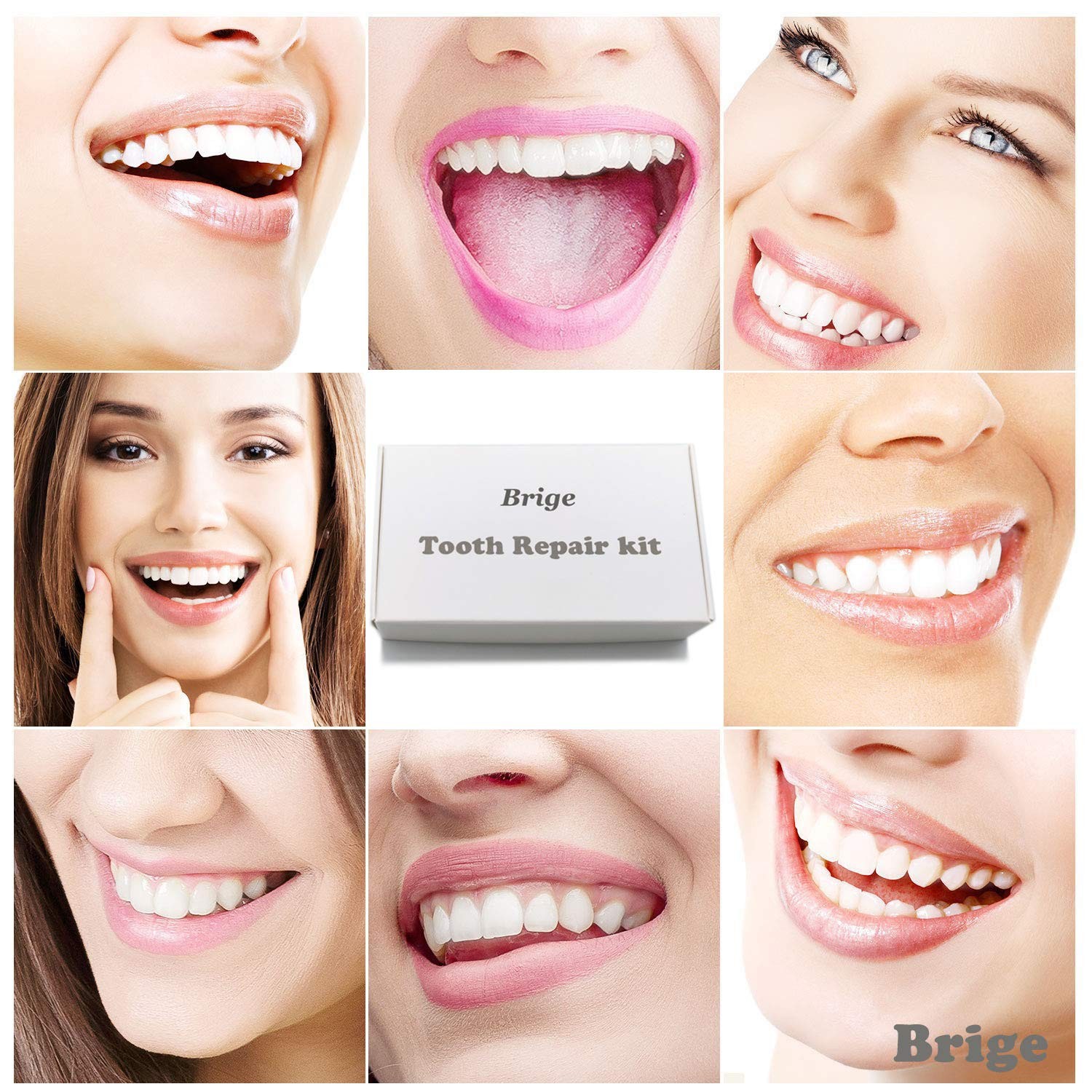 Brige Tooth Repair kit for Filling The Missing Broken 1 Count (Pack of 1)