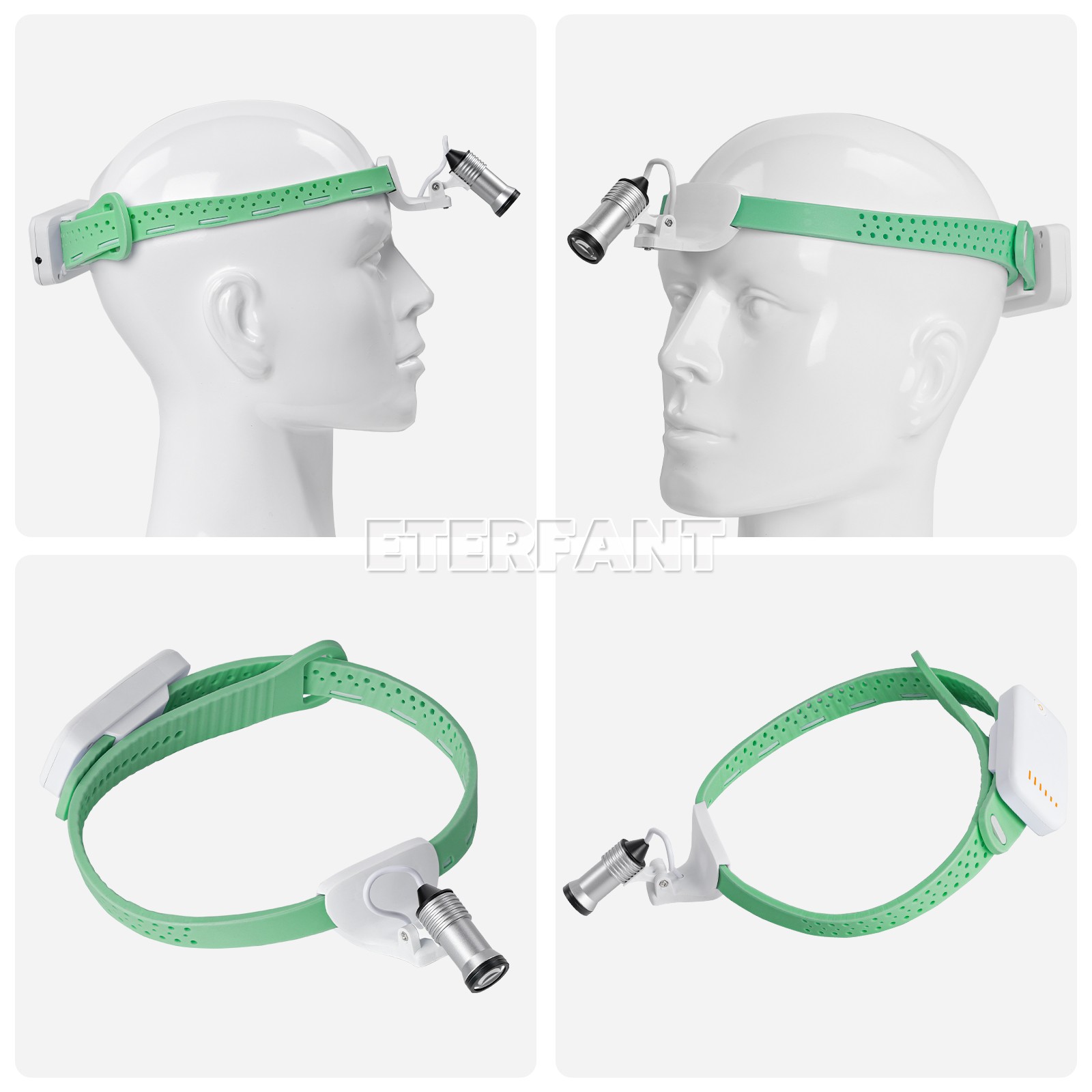 ETERFANT Dental 5W LED Lightweight Silicone Headlamp Surgery Medical Green