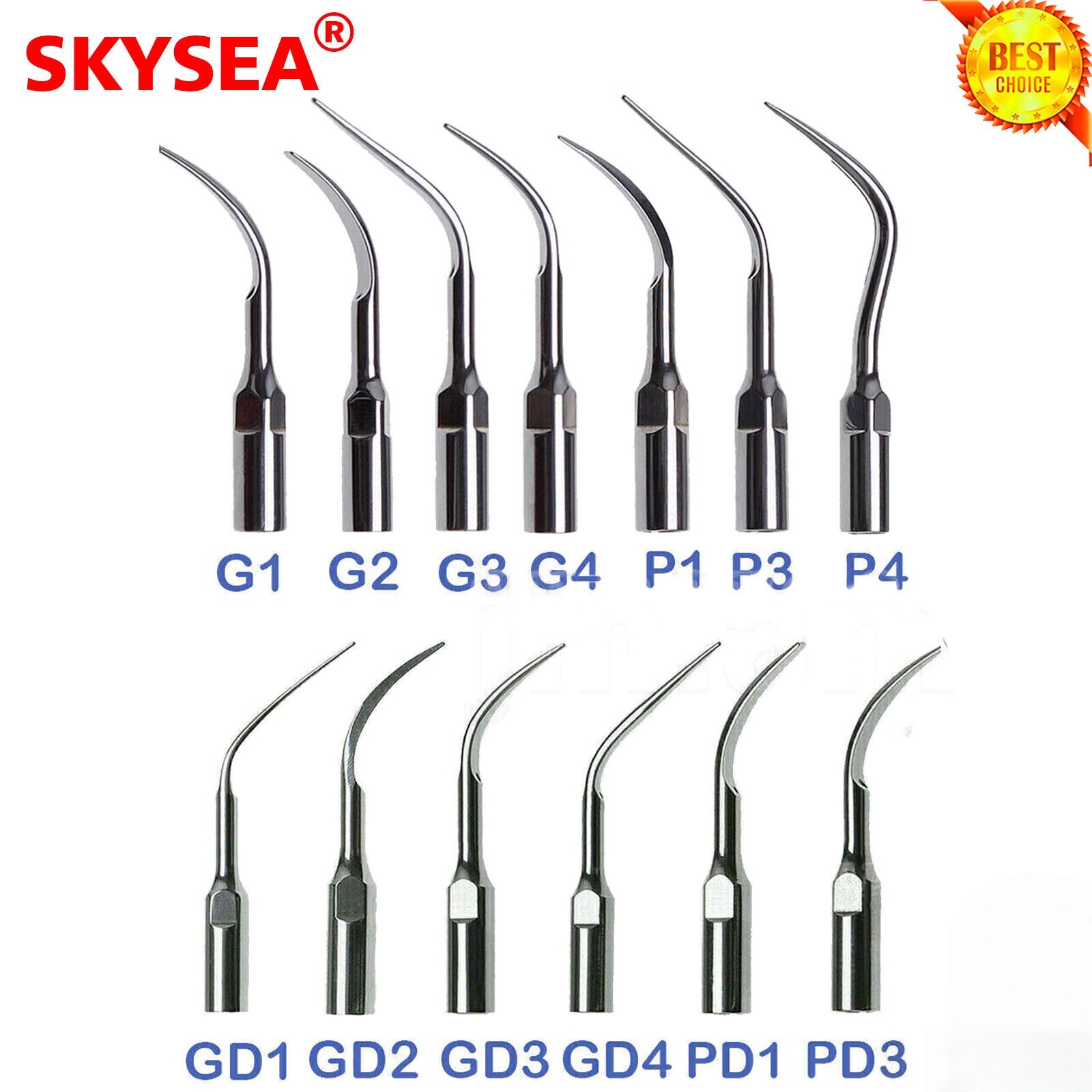 5x Dental Ultrasonic Piezo Scaler Tips fit Woodpecker EMS/DTE SATELEC Handpiece