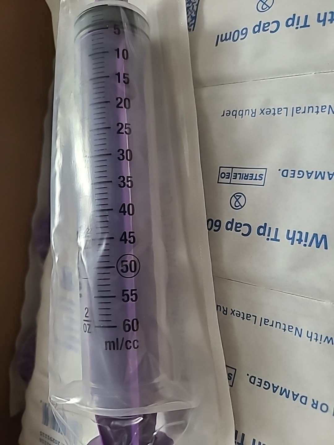 Lot of 20 Enteral Feed Flat Top Piston Syringe ENFit Tip #61-0126