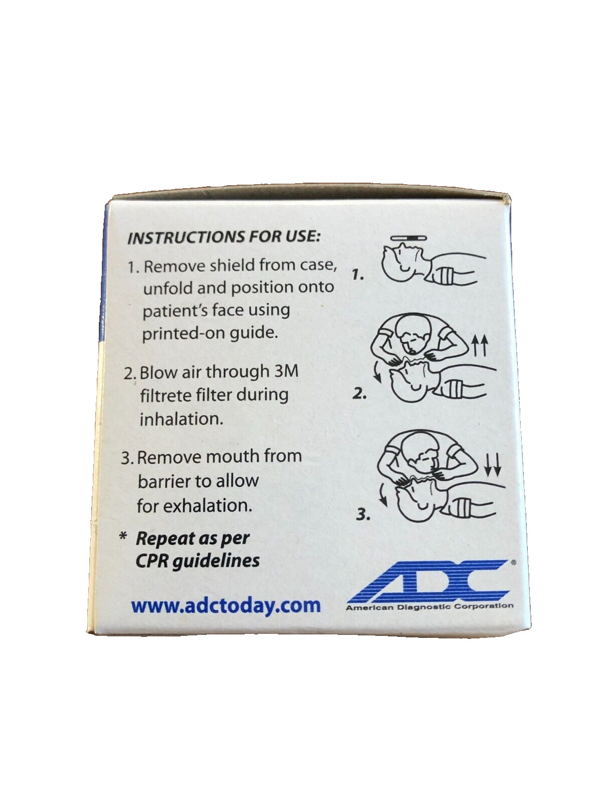 Adsafe CPR Face Shield Replacement, American Diagnostic Corp 4055-10, 10 Count