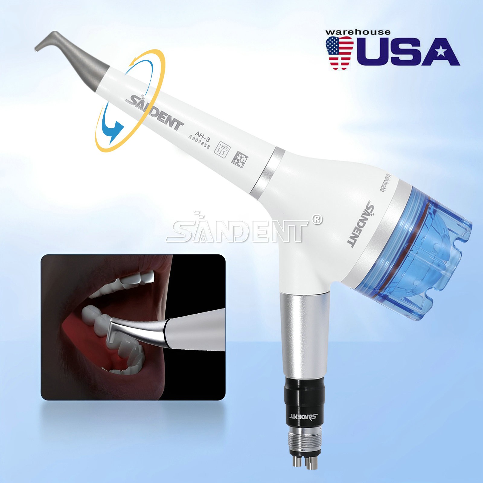 CICADA Dental 20:1 Reduction Implant Contra Angle Low Speed Handpiece Latch Type