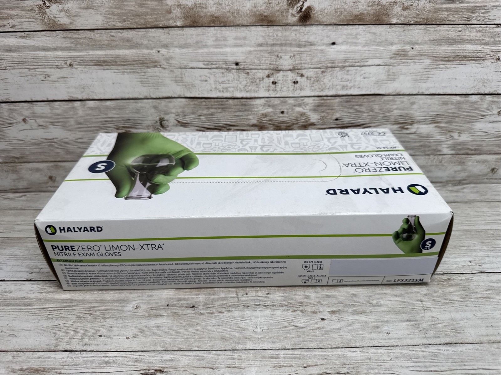 HALYARD PUREZERO LIMON-XTRA Nitrile Exam Gloves *10 Boxes* Size SMALL *See Date*