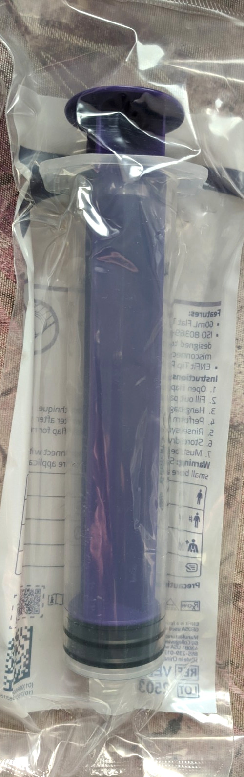 12 Pcs Vesco Medical ENfit Tip Syringes FlatTop 60ML (NEW/SEALED)