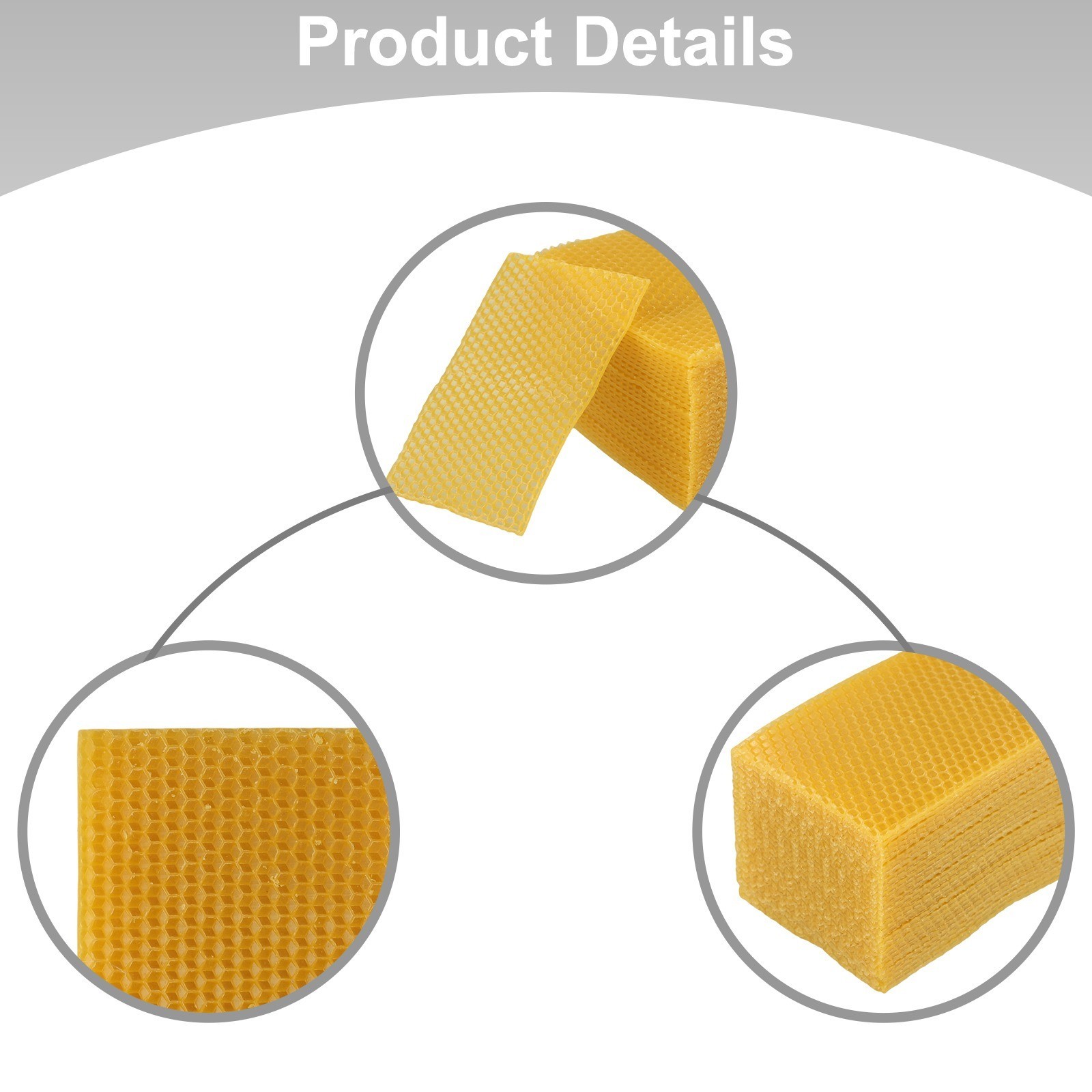 Craft and Bee Supplies Natural Beeswax Foundation Pack of 30 Size 9×13 2cm