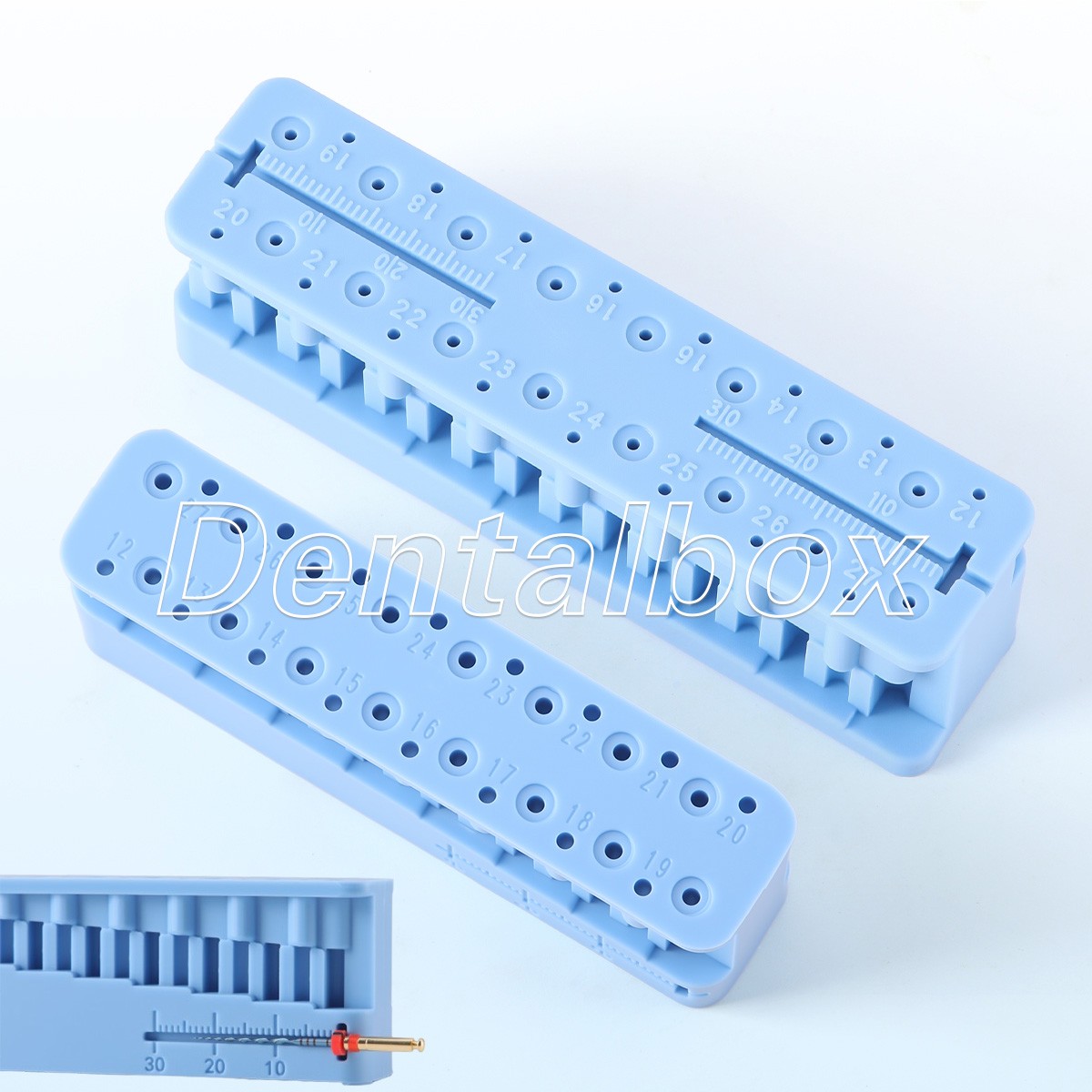 Dental Endo Measuring Block Endodontic File Holder Measuring Ruler Autoclavable