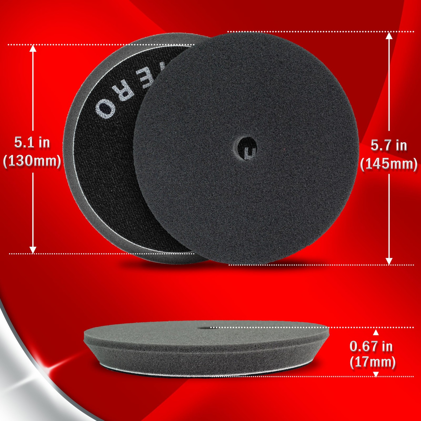 3pcs Polishing Pads for Orbital Sander, Orbital Buffing Pads Hook and Loop Fo…