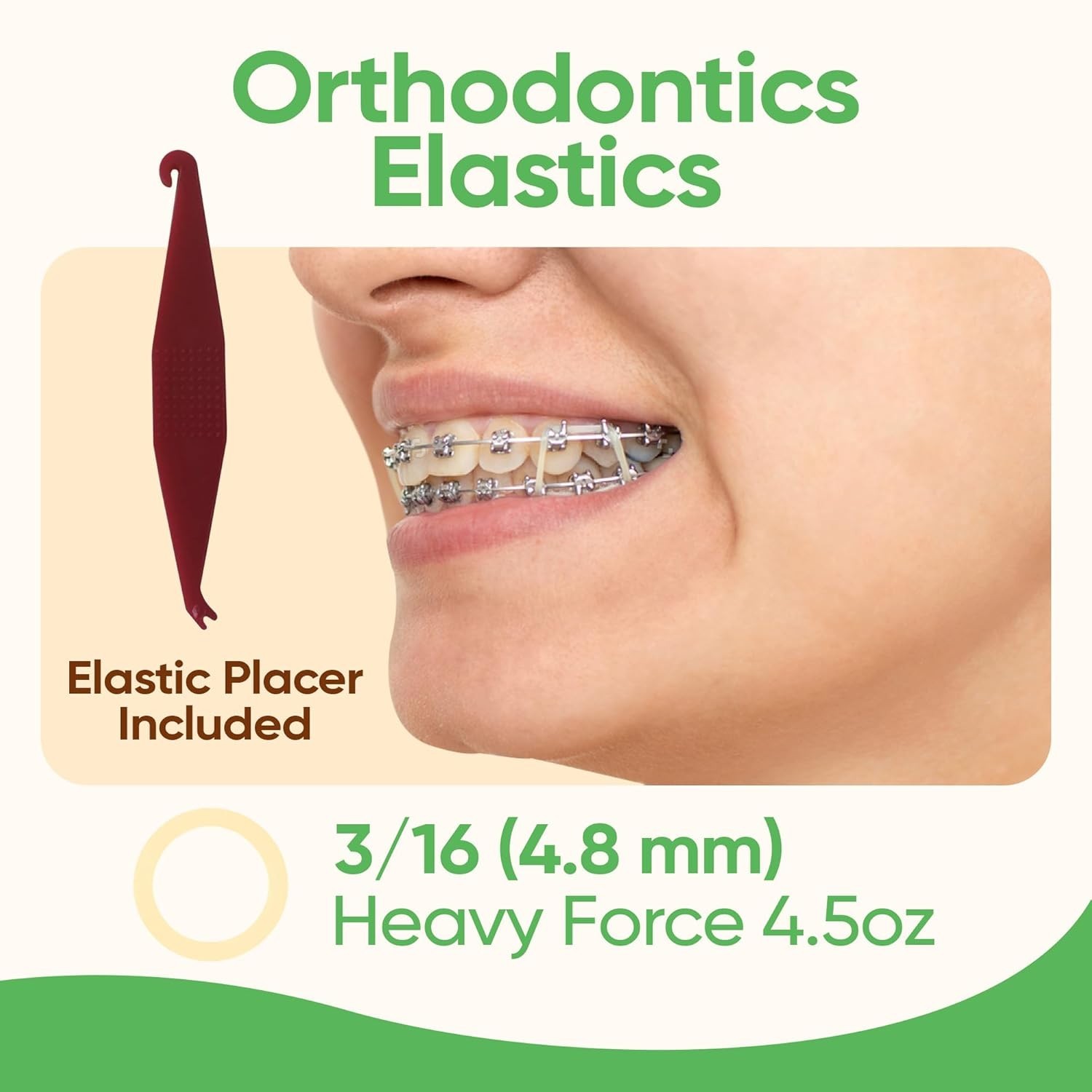 Orthodontic Rubber Bands for Braces – Quality Elastic Teeth Rubber Bands for…