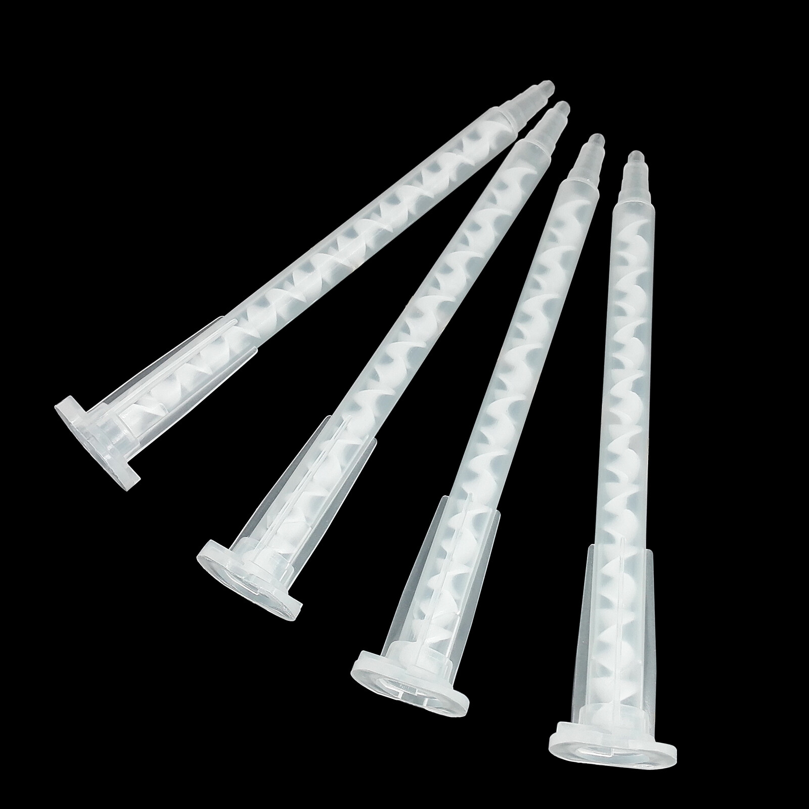 50 Pieces Epoxy Mixing Nozzle Static Mixer Nozzle Tubes Tip for 50Ml Cartrid