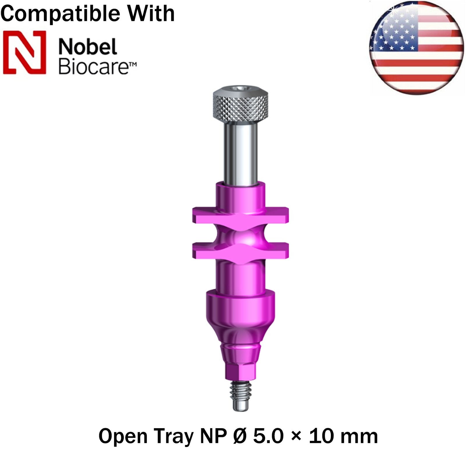 US Dental Nobel Active Open Close Tray NP/RP Impression Transfer Coping Analog