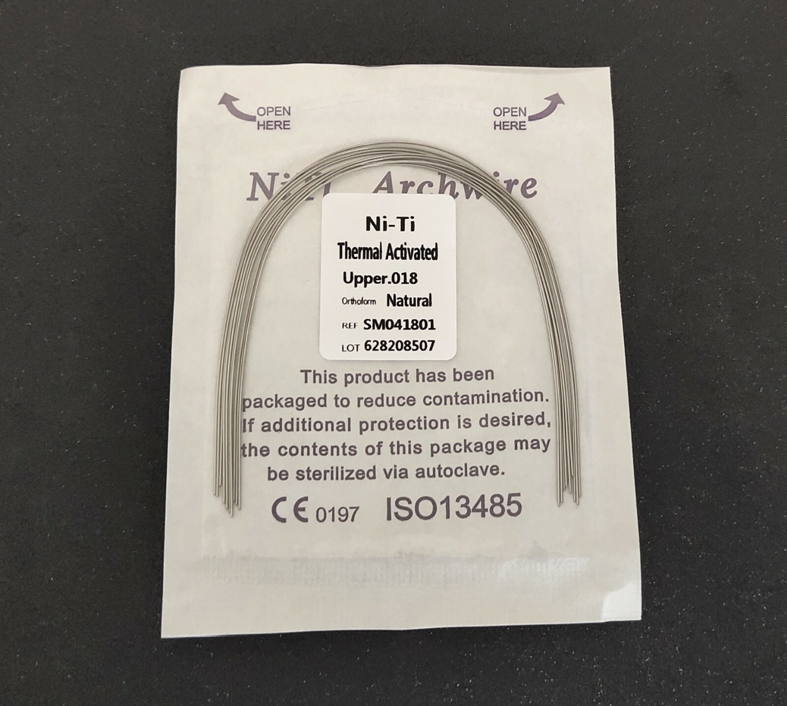 200Packs Dental Thermal Activated Niti Round Arch Wires Nature Form 10pcs/pack