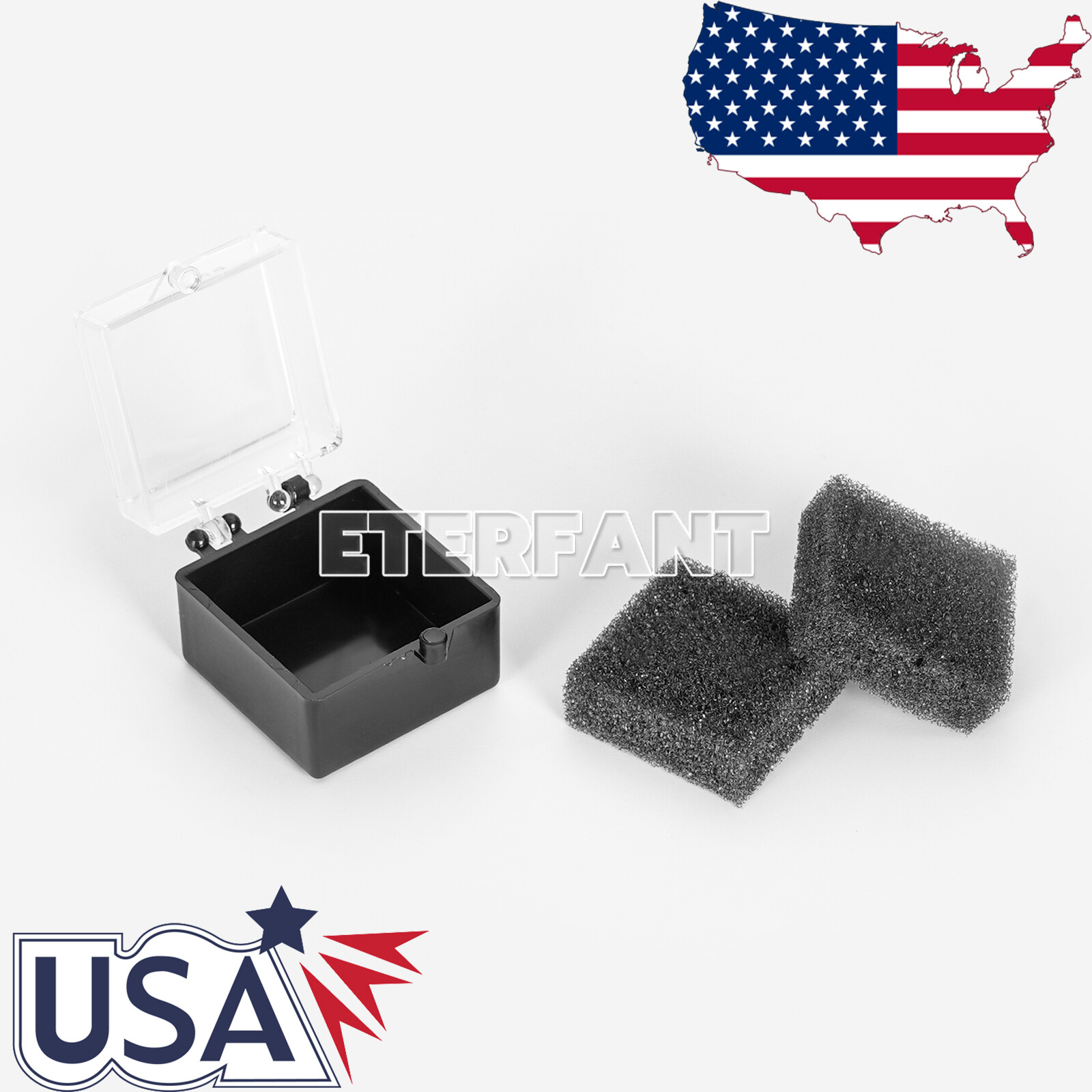 200PCs Dental Lab Crown/Veneer/Bridge Boxes- 1”-Clear Top with Sponge Fillers