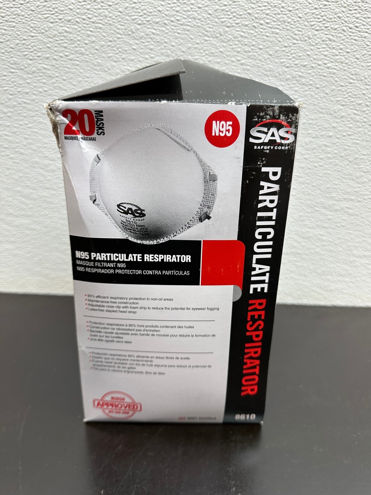 SAS Safety N95 Particulate Respirator 8610