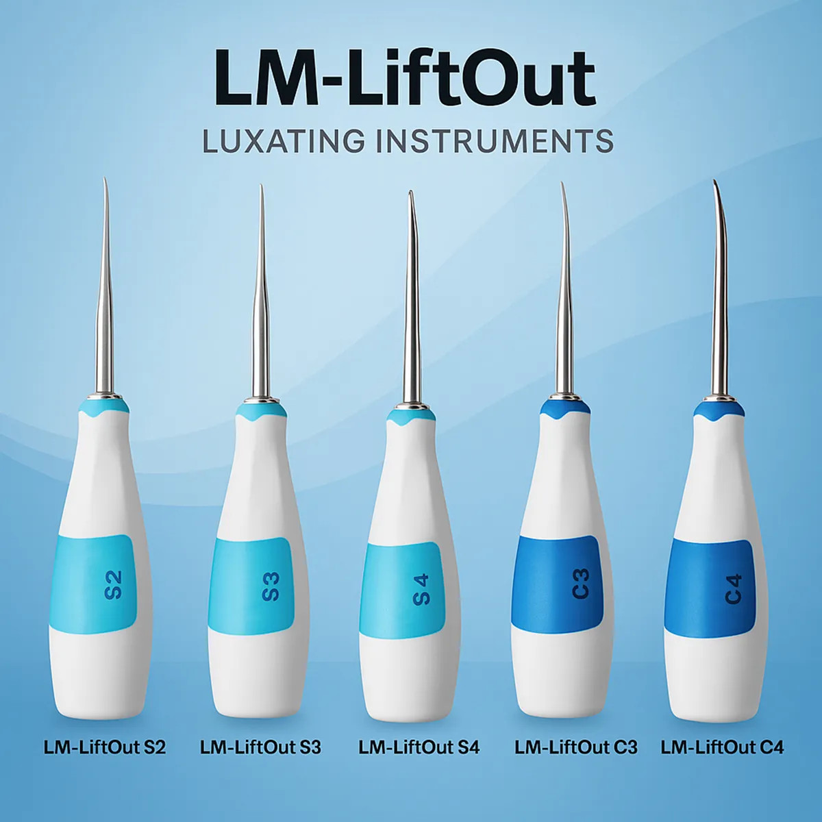 LM-LiftOut Luxating Instruments for gentle, controlled extraction pack of 1pcs