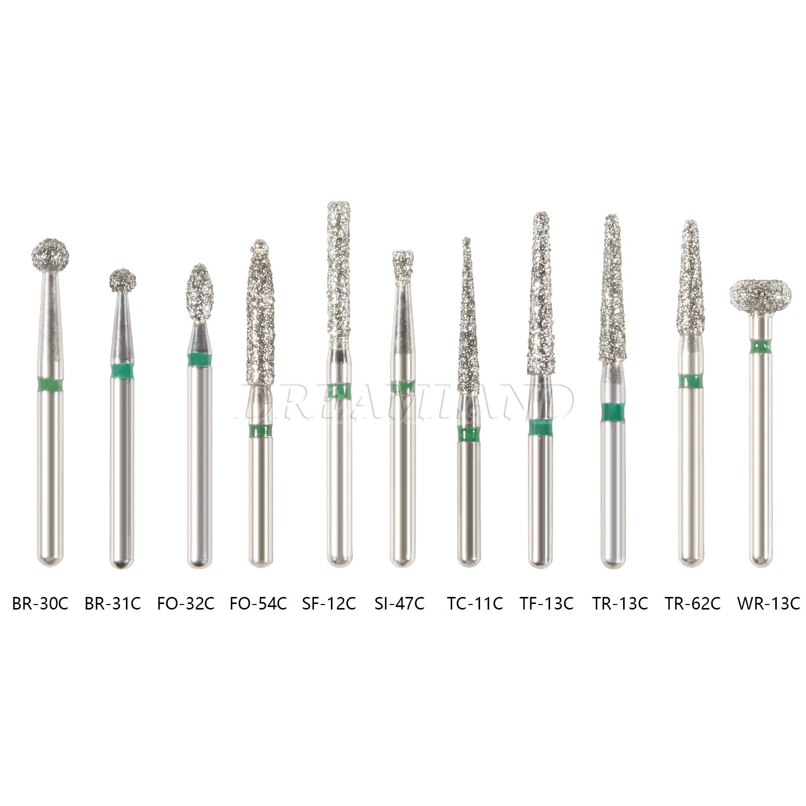 Burr Sale FG Diamond Burs for High Speed Handpiece Friction Grip 5pc/pack 50pc