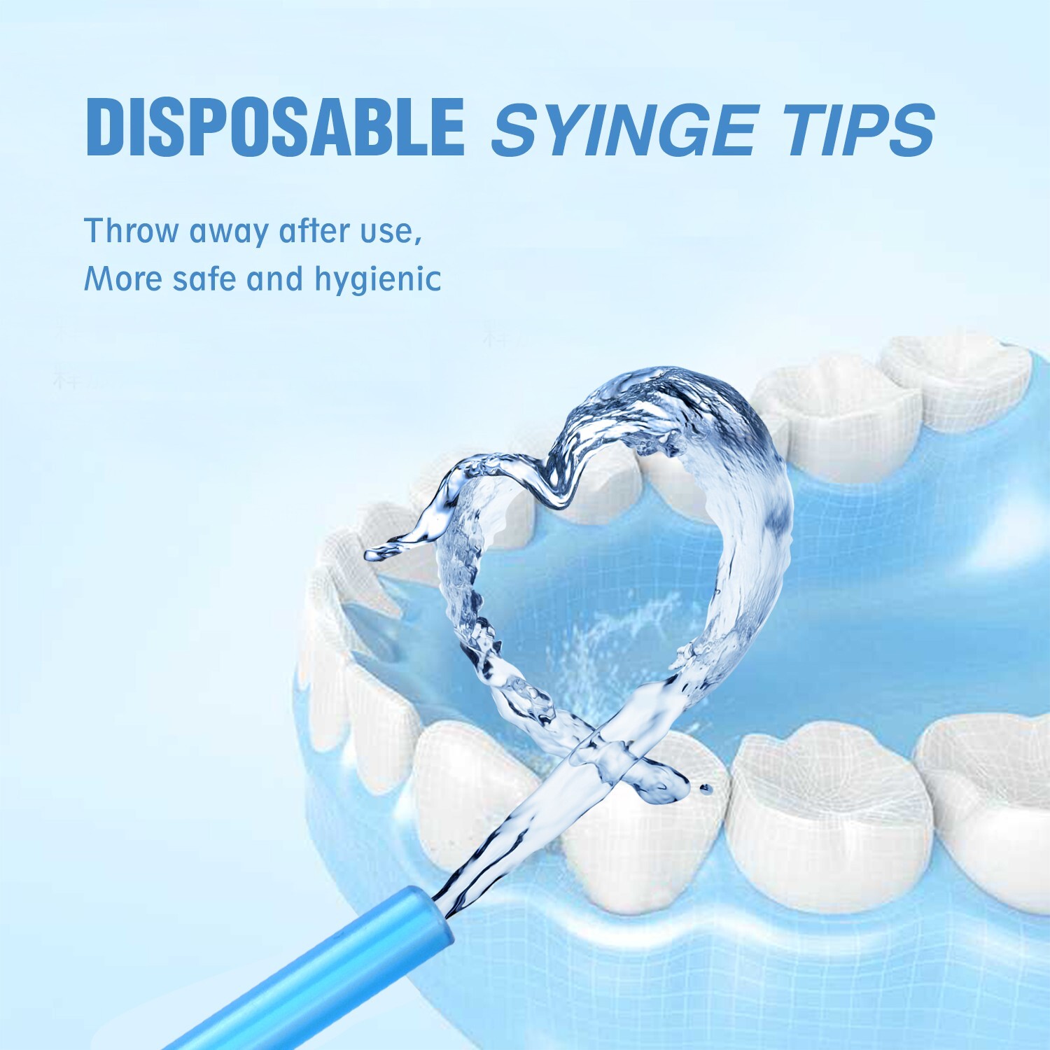 2000 Dental Disposable 3 way Air Water Syringe Tips- Spray Tips Triple Nozzles