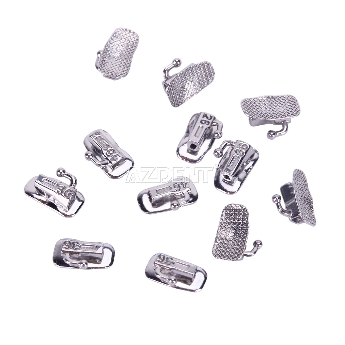 Dental Orthodontic 1st Molar Roth 022 Buccal Tube Bondable N-conv Mesh Base USA