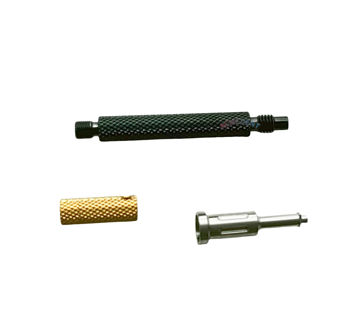 Dental Abutment Retentive Caps Inserts Locator Implant Driver Removal 3in1 Black