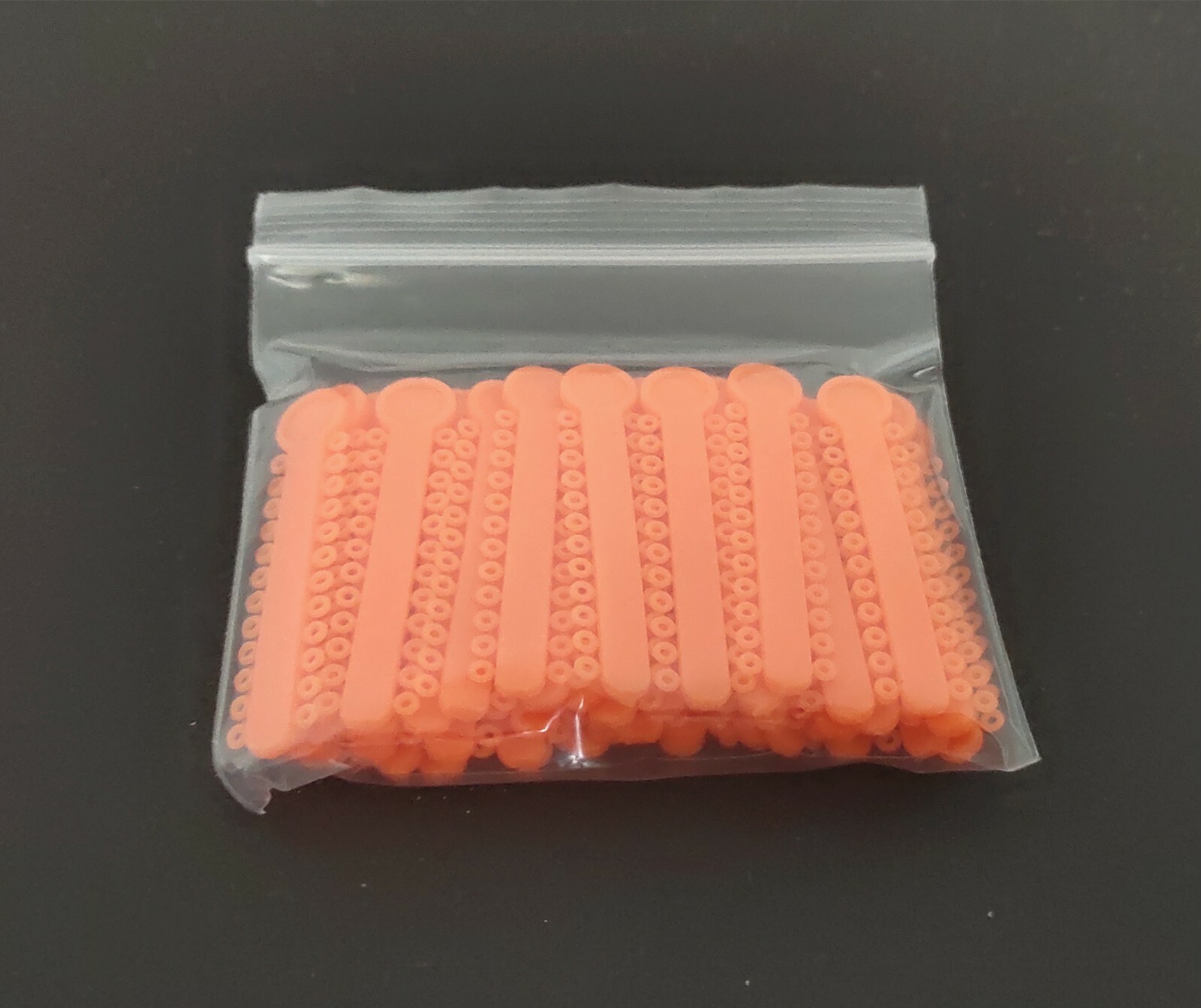 1 Pack Orange Color Elastic Ligature Ties Rubber Bands O Rings 1008Pcs/Pack