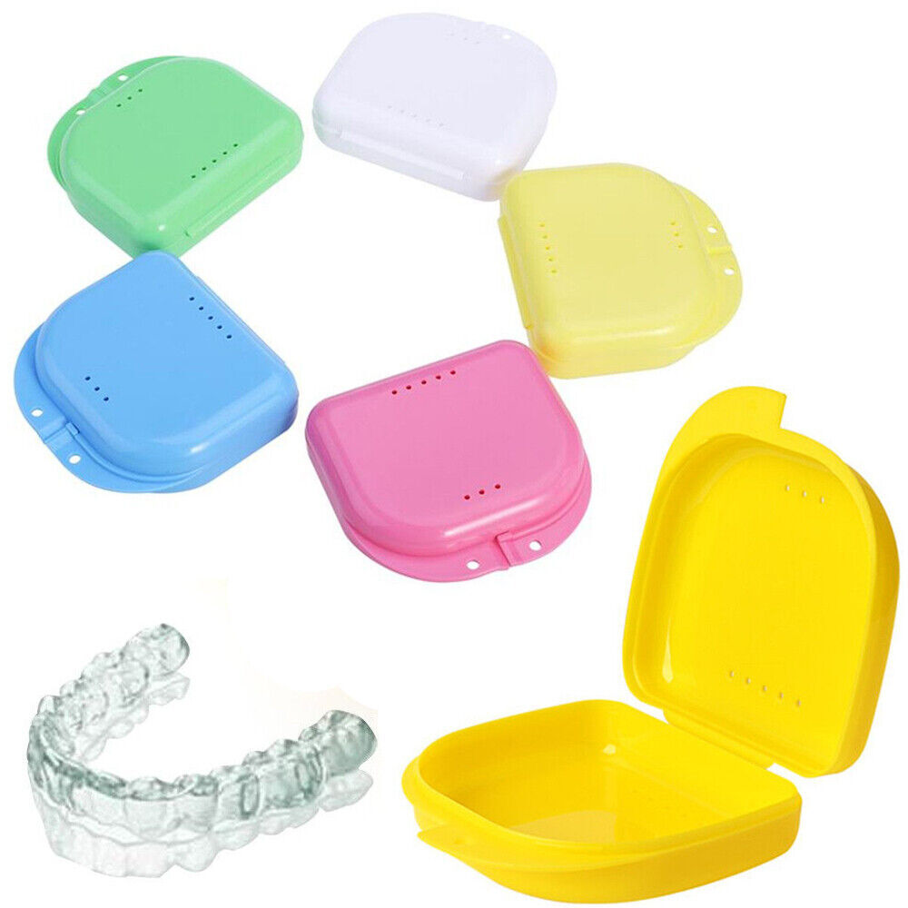 Upto 100 Sealed Assorted Dental Retainer Case Boxes Denture Case, Mouthguard Box