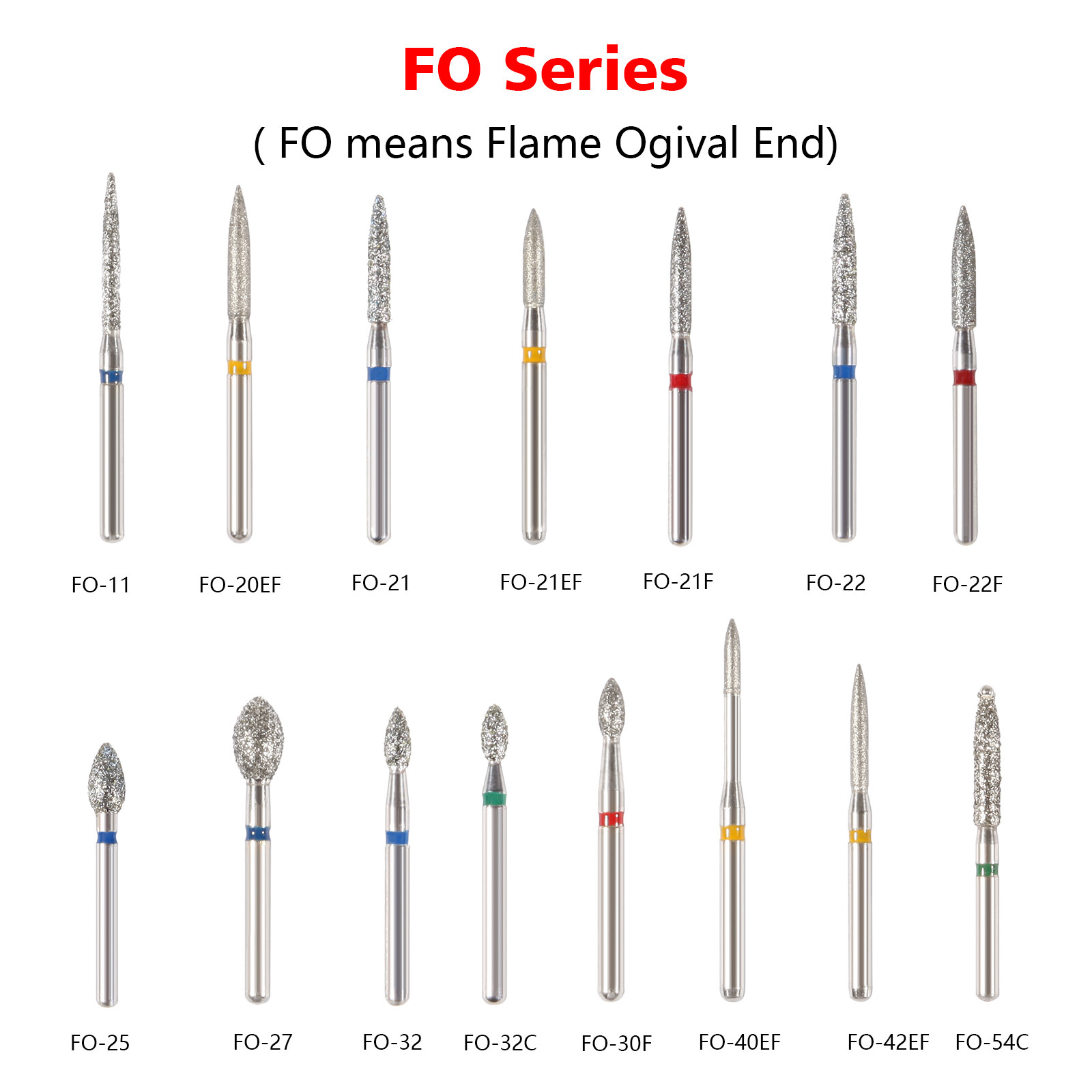 Fresas diamante Dental para agarre fricción pieza de mano de alta FG1.6mm SKYSEA