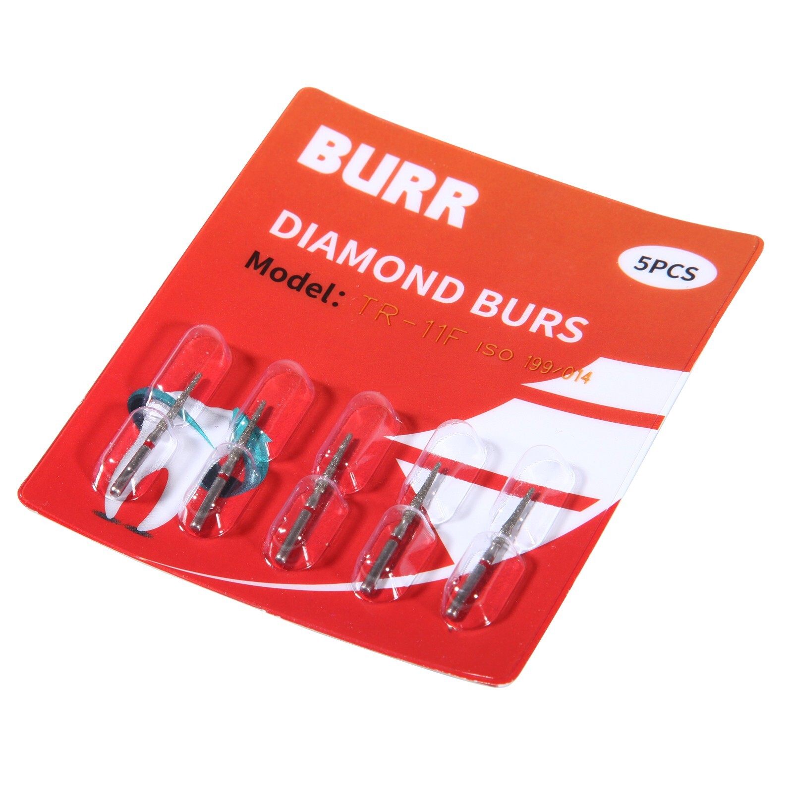 50pcs Dental Turbine Taper Diamond Burs TR for High Speed Handpiece 5Pc/Pack SA