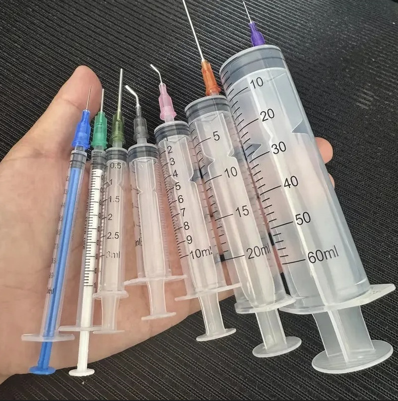 14pcs Syringe Set Blunt Needle Measuring Refill Craft Tool Kit – NEW