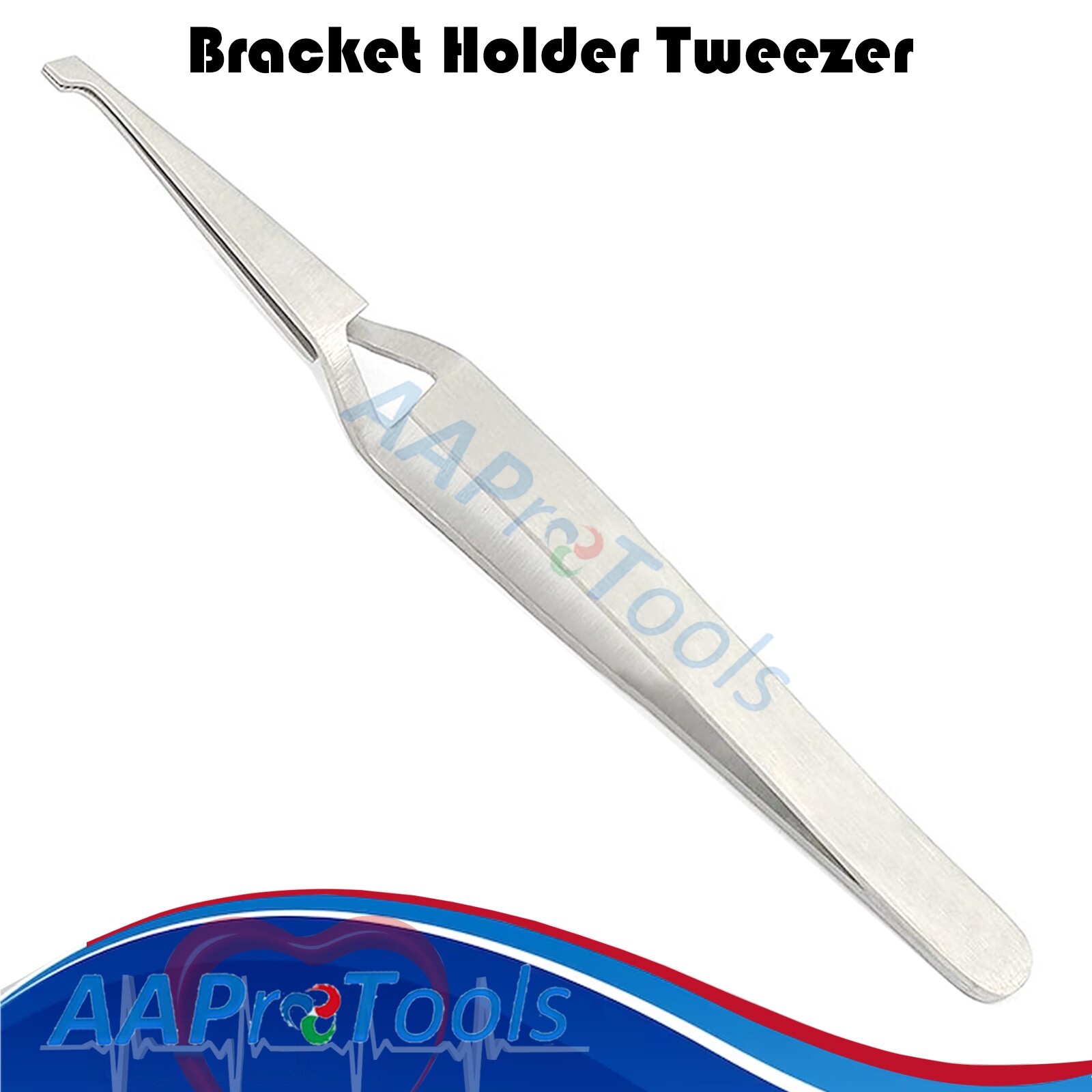 AAPRO 100 PC Dental Direct Bond Bracket Holder Fine Tip Orthodontic Tweezers