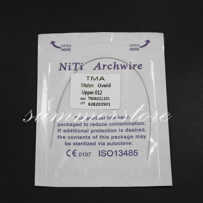 2 Packs Dental Titanium-Molybdenum Alloy TMA Arch Wire Round Upper + Lower