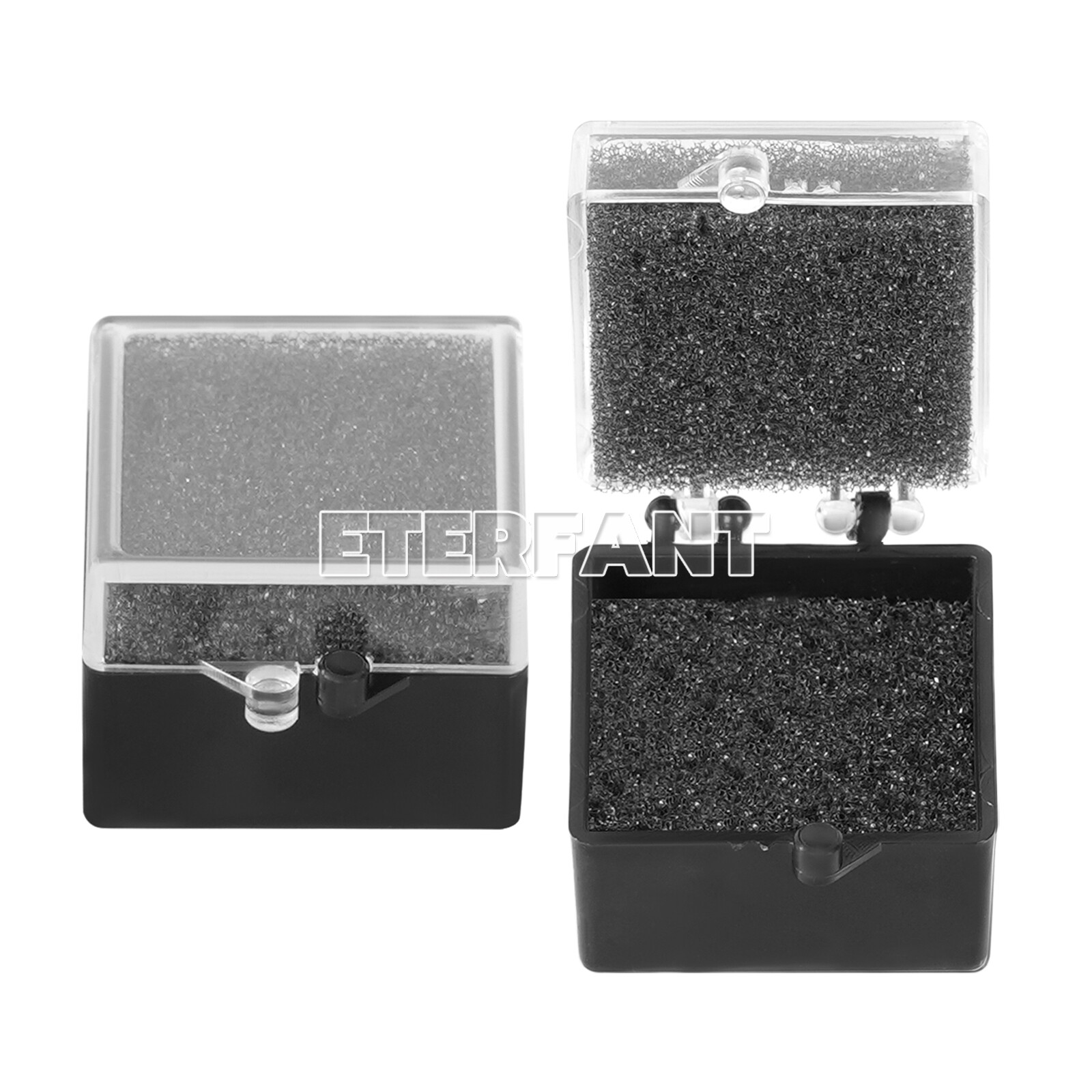 Dental Lab Crown/Veneer/Bridge Boxes 1×1 Clear Top with Sponge Fillers
