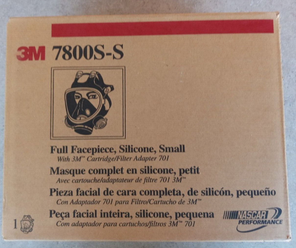 3M 7800S-S Full Facepiece/Gas Mask/Respirator Silicone Face Seal New Size Small
