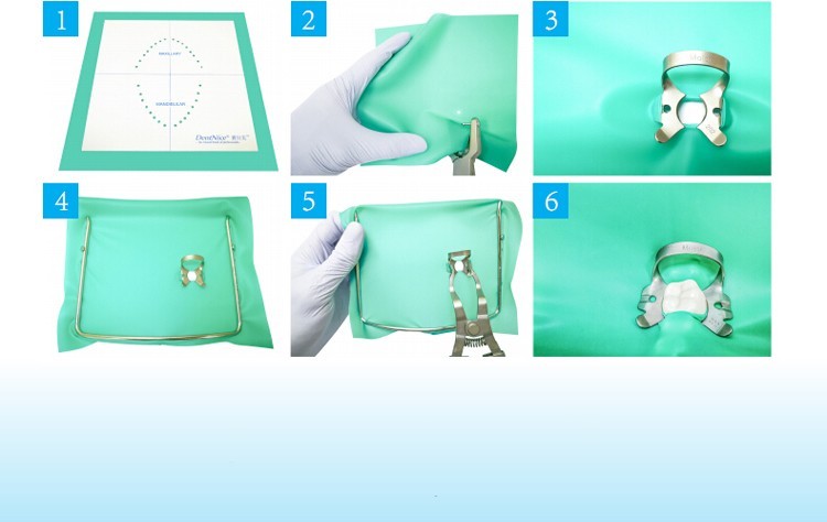 Dental Endodontics Rubber Dams Natural Latex Medium Adult 6×6″ 36 Sheets Dam