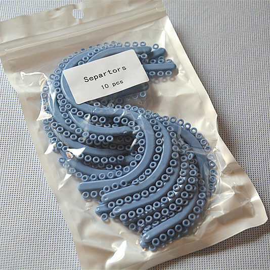 700 Pcs Dental Orthodontic Separtors Separate Tie Blue Molded Spacers S type