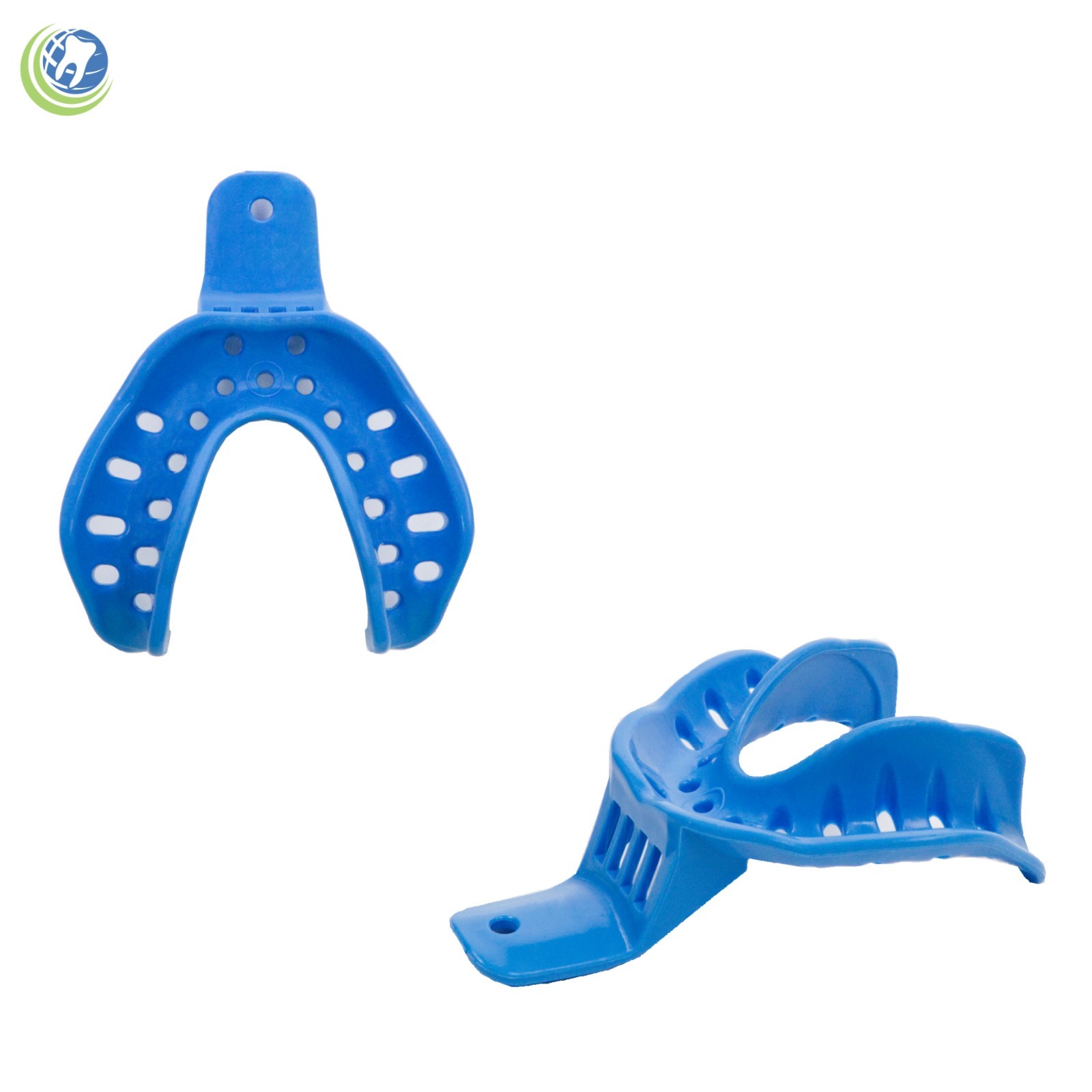 Dental Plastic Edentulous Disposable Impression Trays Autoclavable Lower 5 Sizes