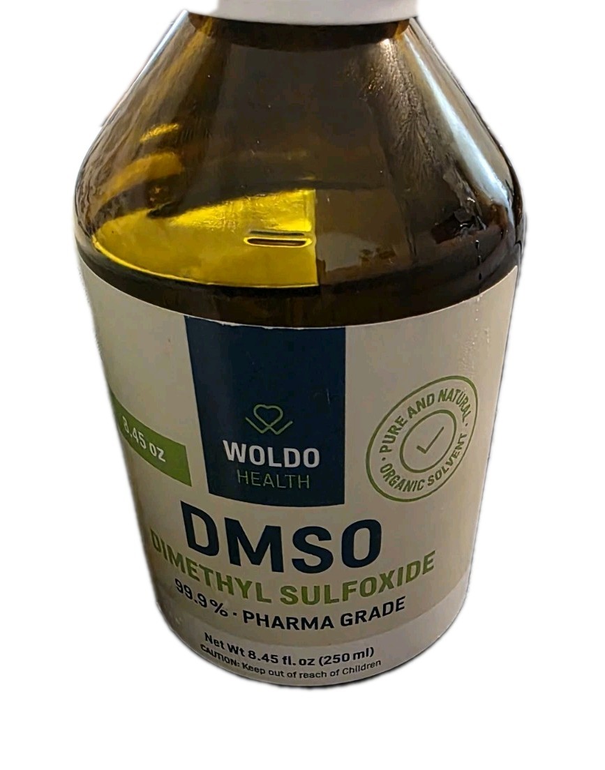 WOLDO HEALTH DMSO Dimethyl Sulfoxide Pharma Grade Organic Solvent 8.45oz 05/2028