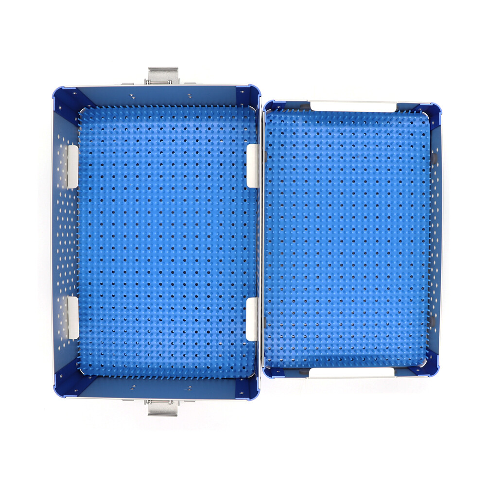 double layer sterilization tray case box 300*200*90mm surgical instrument